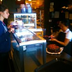 Café Latté, ordering Chocolate Turtle cake