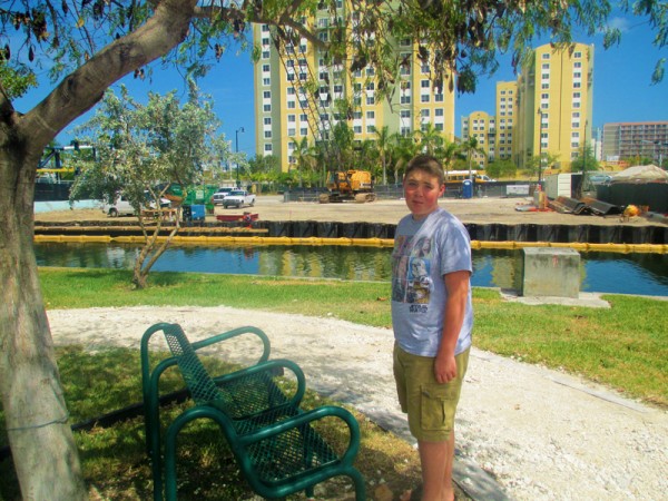 the empty lot where Michael Weston's loft