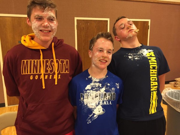 Tanner, Alec and Andrew - Post Pie Eating Contest