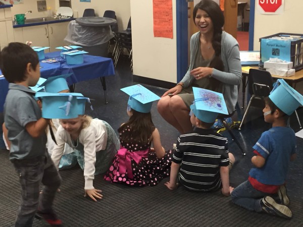 Piper at pre-school "graduation" at the Jewish Community Center.